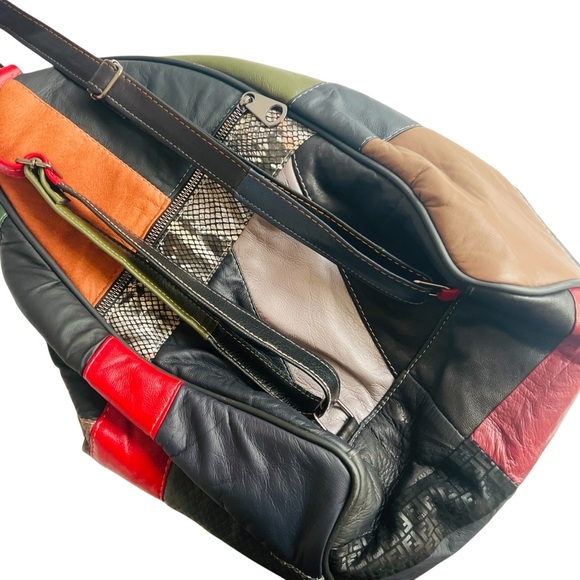 Leather Patch Colorburst Backpack - Picture 8 of 8